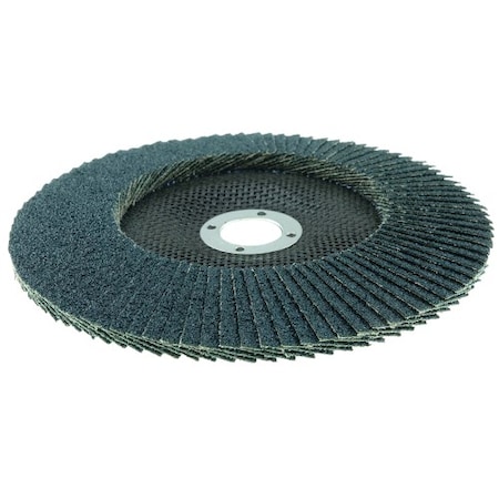 Weiler 7" Abrasive Flap Disc, Conical (TY29), Phenolic Backing, 36Z, 7/8" 31361